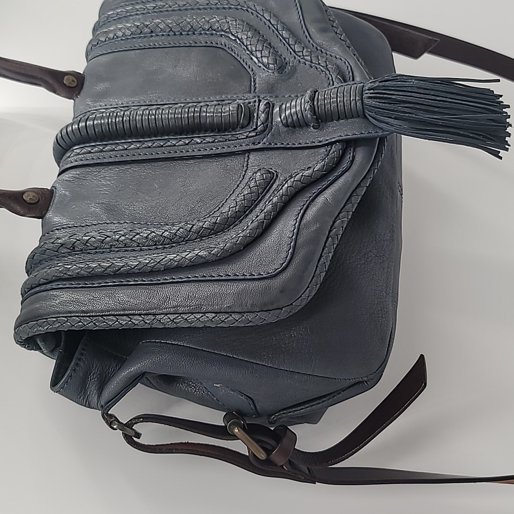 ANTHROPOLOGIE Holding Horses Saddlebag Fine Leather Satchel w Crossbody … - Picture 3 of 11